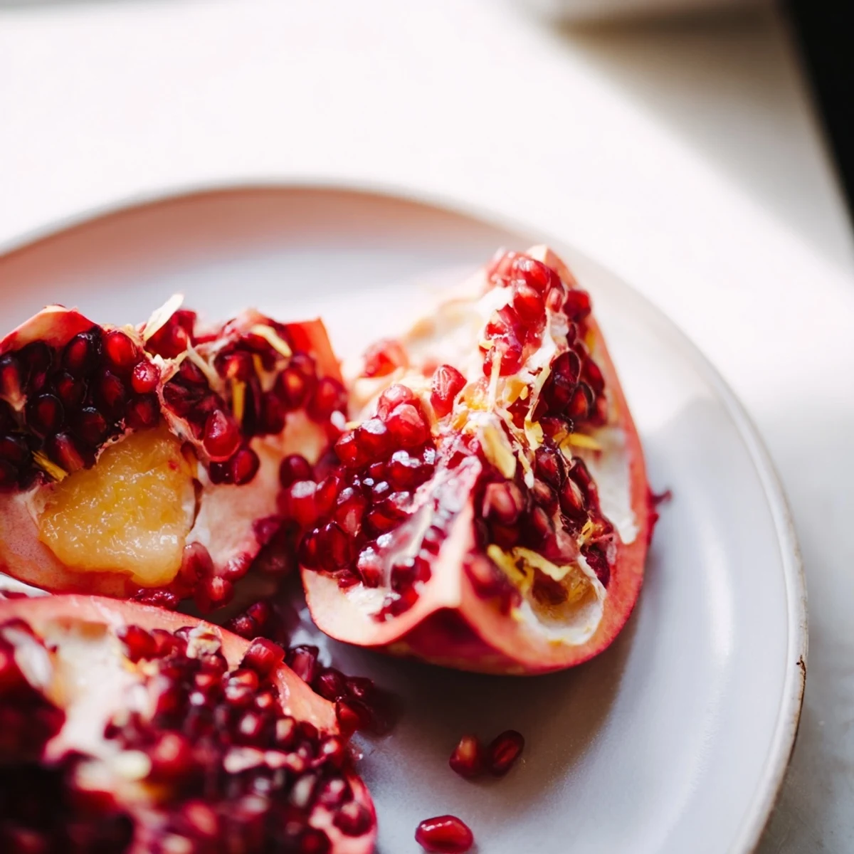 Warm Peach and Ginger Crumble, bubbly and golden, ready to be served for a delicious dessert.