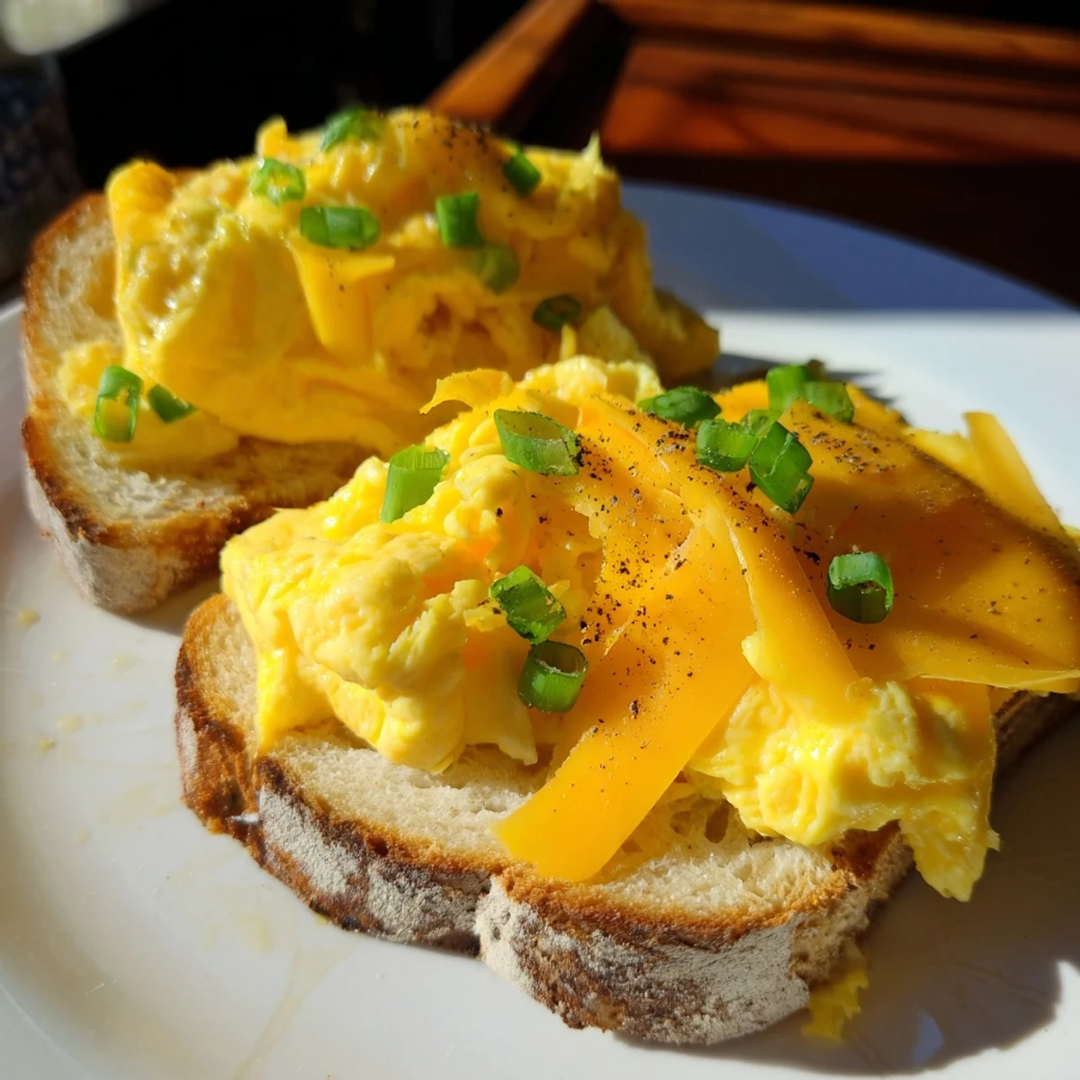 Enjoy a cheesy, vegetarian One-Pan Egg Breakfast Sandwich, topped with fresh herbs and golden crust.