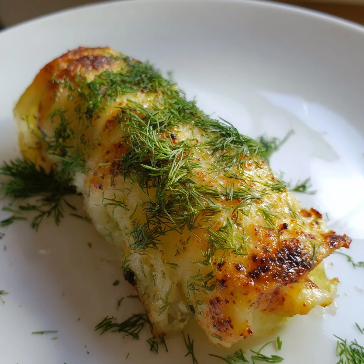 Savory, pan-fried Melted Cheese Pickle Rolls, perfectly rolled with a hint of optional fresh dill.