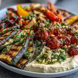 Grilled Veggie Hummus Platter