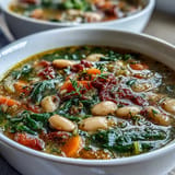 Tuscan White Bean Spinach Soup