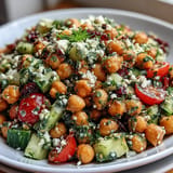 Cold Chickpea Lemon Herb Salad