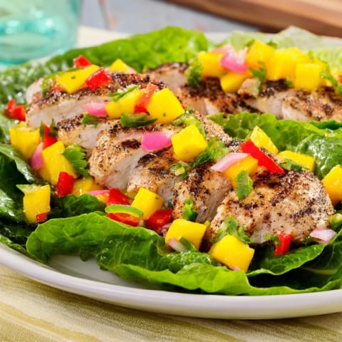 Chicken Mango Lettuce Wraps