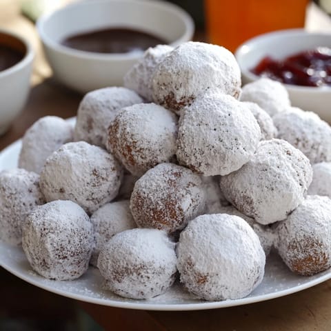 Powdered Donut Holes Mountain