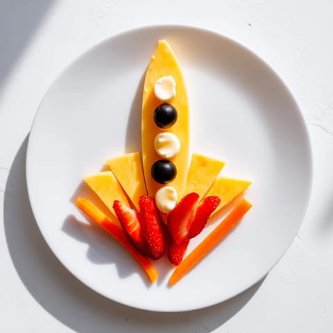 Retro Rocket Snack Platter