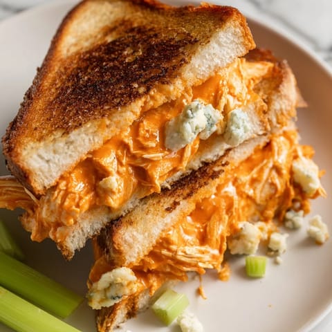Buffalo Chicken Grilled Cheese