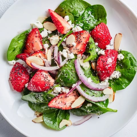 Spinach Strawberry Nut Salad