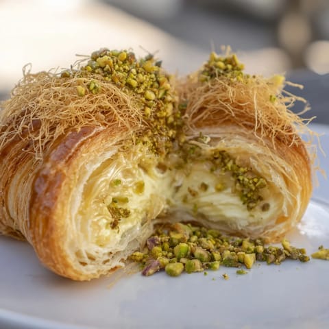 Pistachio Cream Croissants