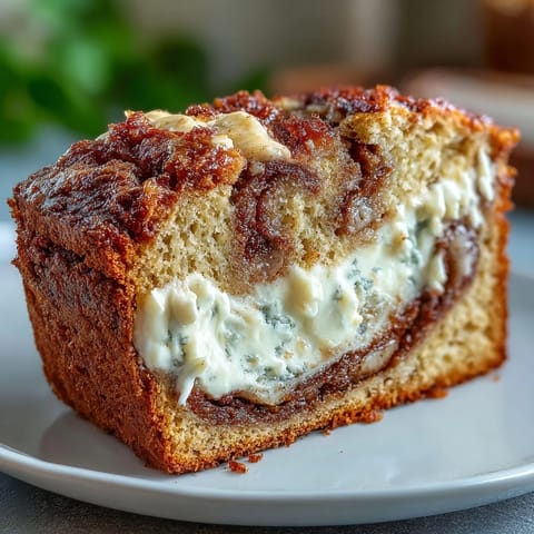 Cream Cheese Cinnamon Banana Bread