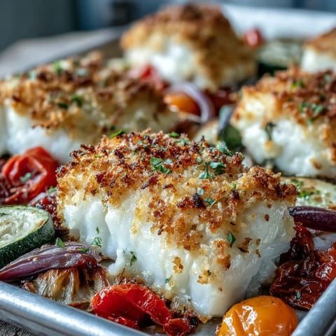 Parmesan Crusted Sheet Pan Fish