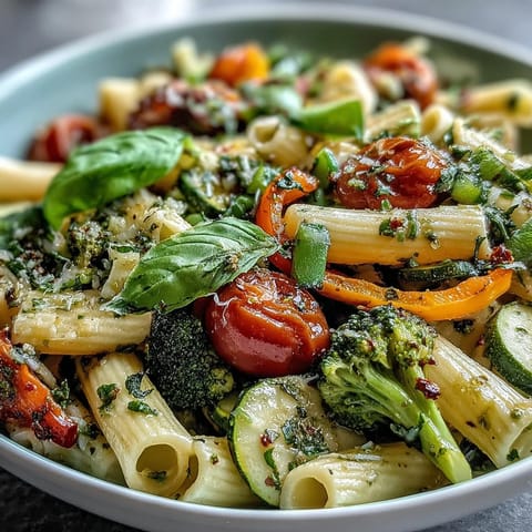 Vegan One-Pot Pasta Primavera