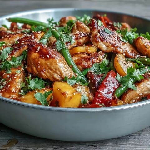 Mango Turmeric Chicken Stir