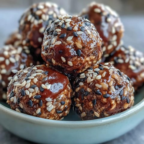 Black sesame energy balls with oats, tahini, and toasted seeds for a wholesome vegan snack.
