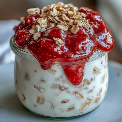 Overnight Oats Strawberry Chia Jam