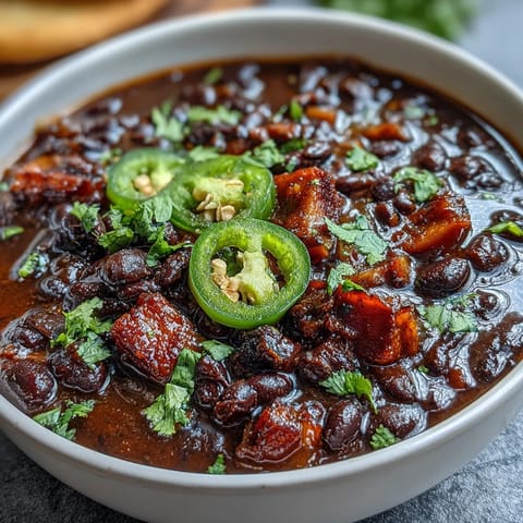 Black Bean Ham Jalapeño Soup