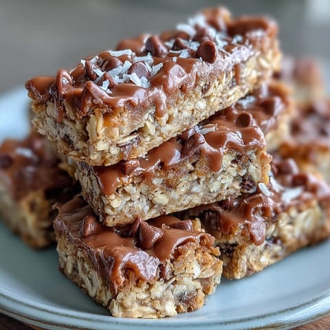 No-bake peanut butter oat bites with chocolate chips on a rustic plate.