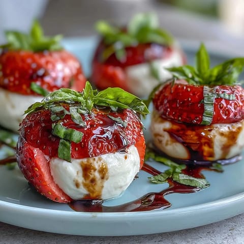 Strawberry Caprese Skewers