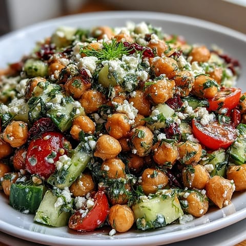 Cold Chickpea Lemon Herb Salad #360