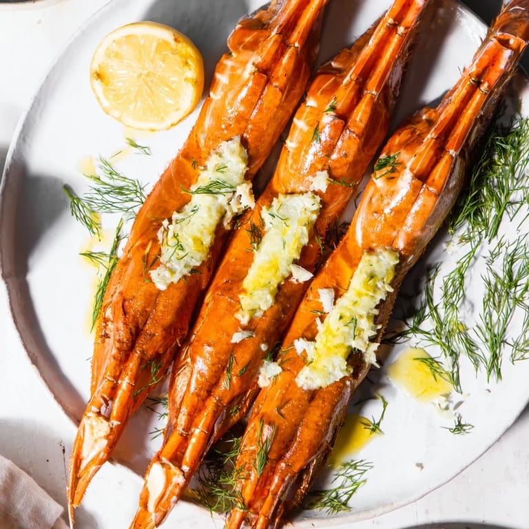 Perfectly seared Harbor-Style Scallops topped with vibrant lemon-dill butter, ideal for a coastal dinner.