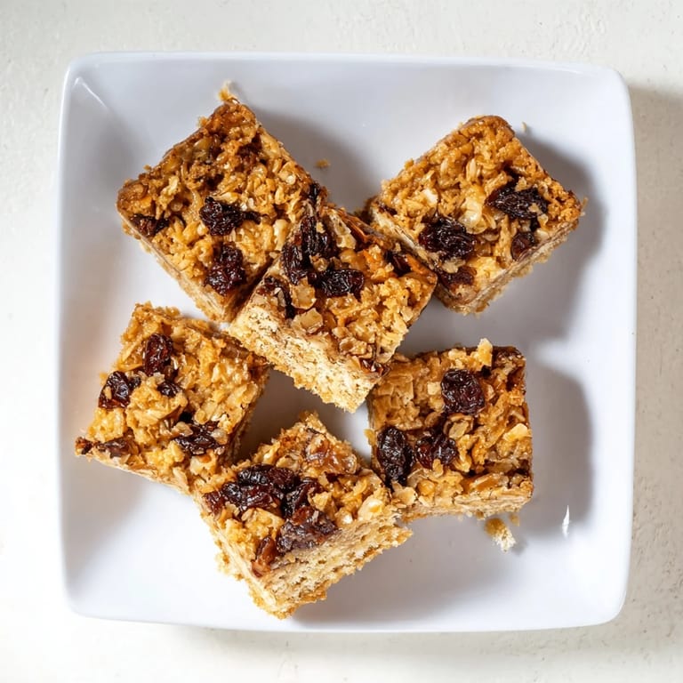 A close-up of light, delicious hazelnut and honey cake squares, ideal for afternoon tea.