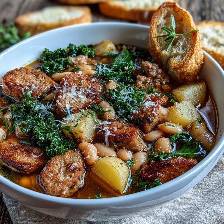 Served with a slice of crusty bread for dipping, this comforting meal is perfect for a cozy dinner.