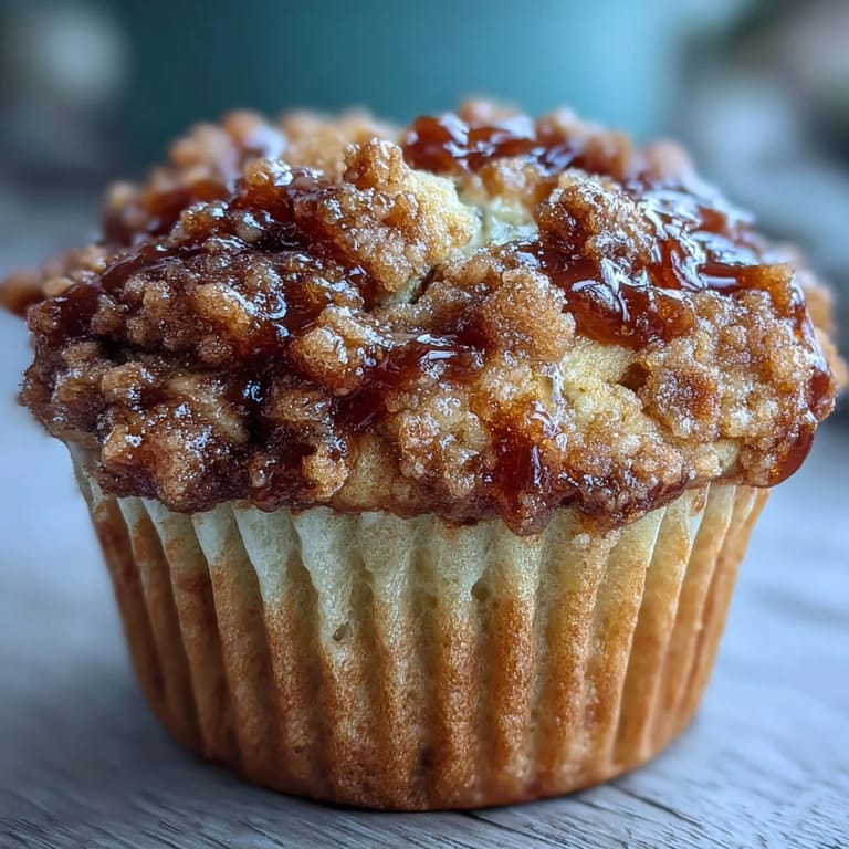 Fluffy banana muffins swirled with tangy sourdough discard and crowned with a crisp cinnamon streusel topping for irresistible texture.