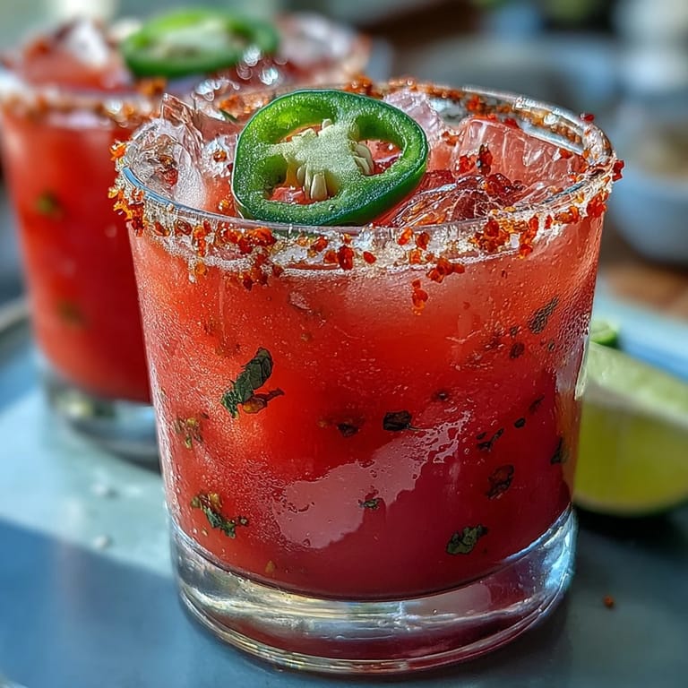 Refreshing watermelon jalapeño mocktail, perfectly spiced for festive Cinco de Mayo sips.