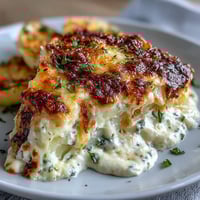 Golden, bubbly scalloped potatoes with layers of creamy cheese sauce and tender Yukon Gold slices, perfect for holiday meals.