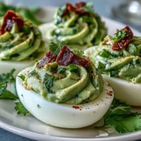 Guacamole Stuffed Deviled Eggs
